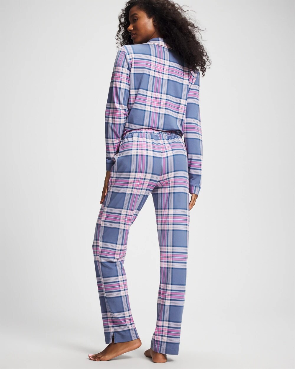 PRETTY PLAID SUNDOWN Ankle Pajama Pant
