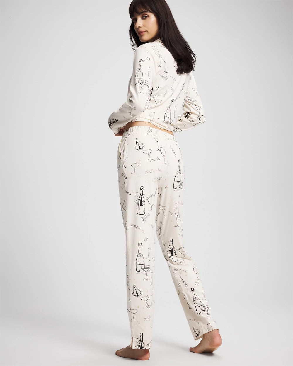 FIZZ THE SEASON FOIL Ankle Pajama Pant