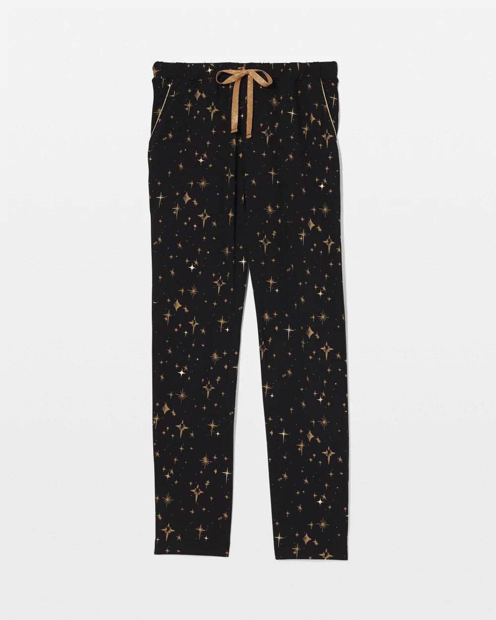 STELLAR SCENE BLACK/FOIL Ankle Pajama Pant