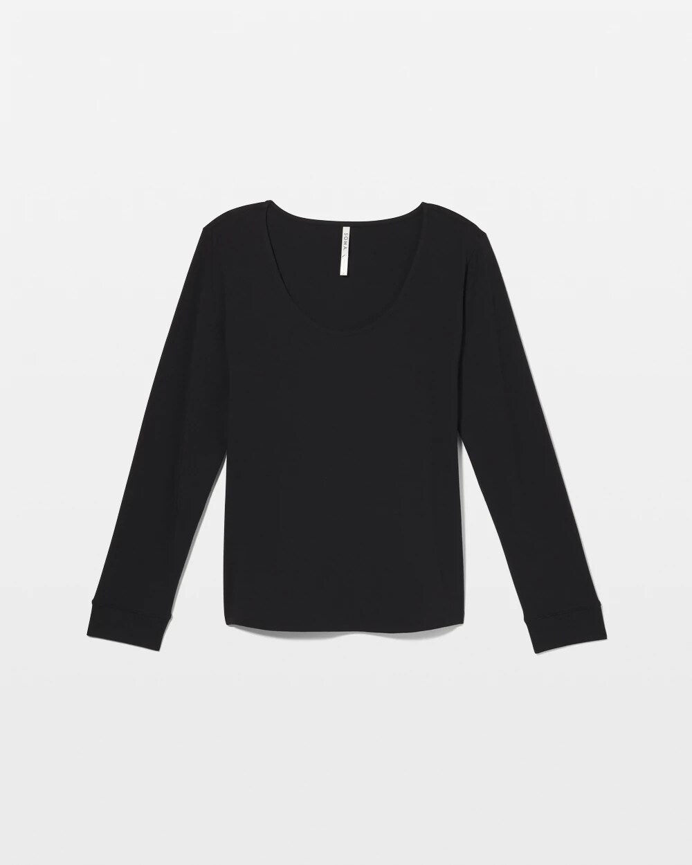 BLACK Long Sleeve Pajama Top