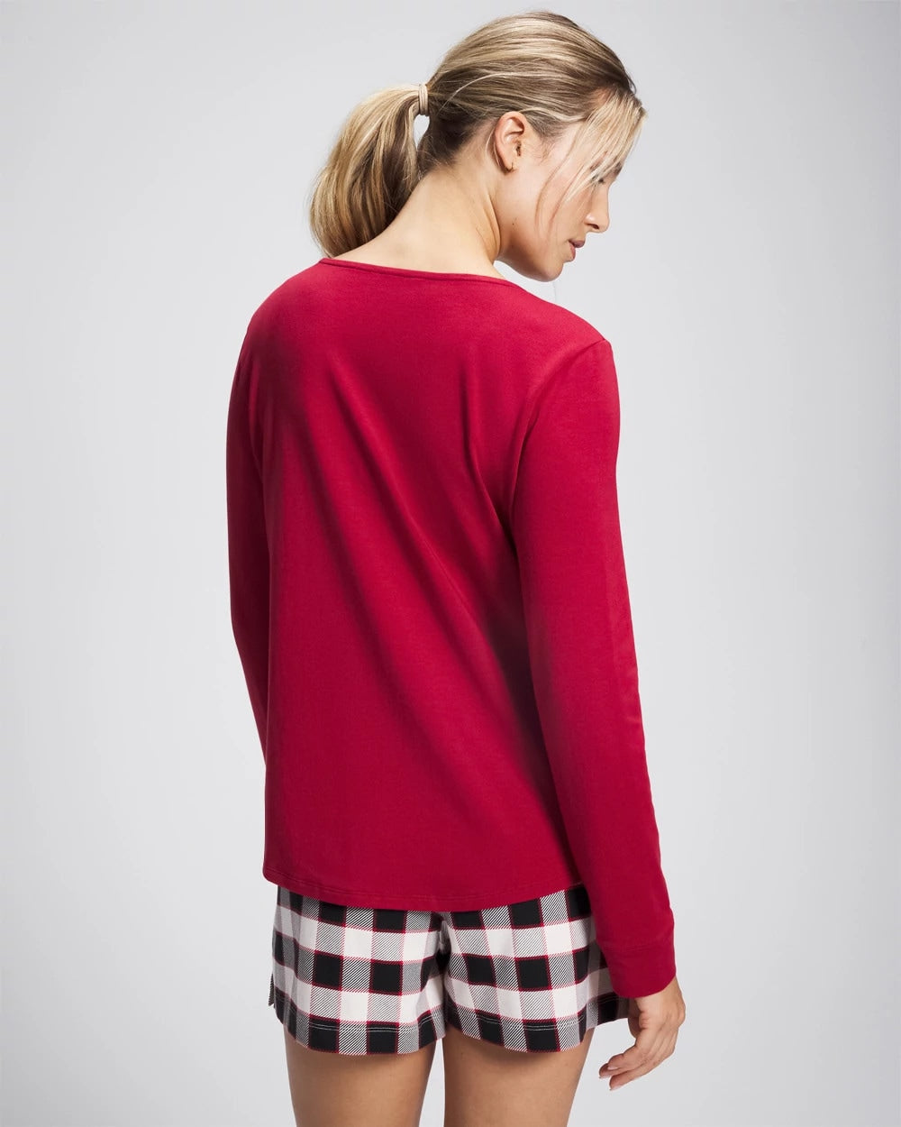 PAINT THE TOWN RED Long Sleeve Pajama Top