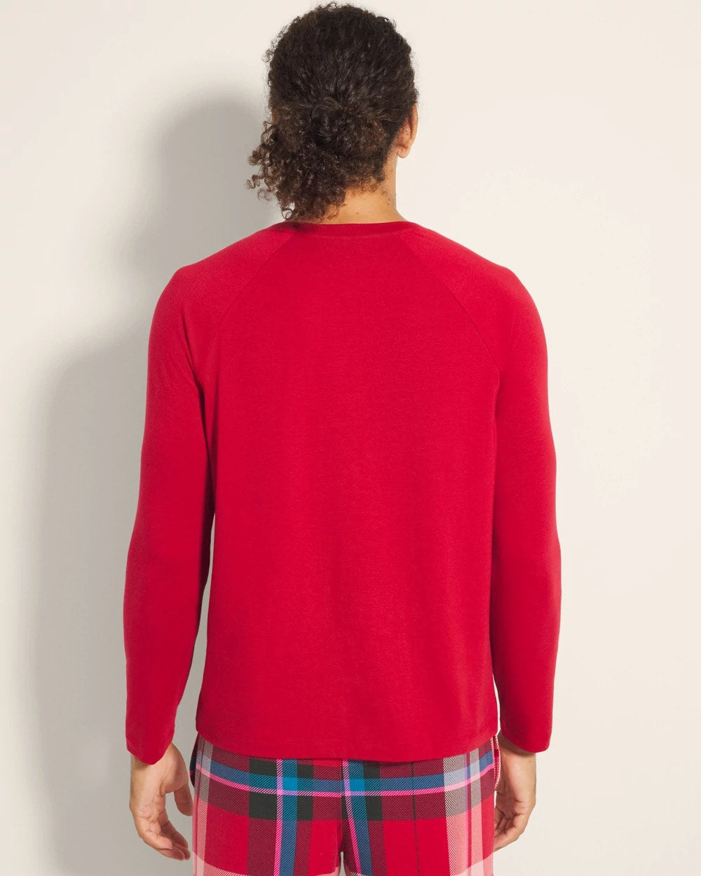 PAINT THE TOWN RED Men's Henley Pajama Top