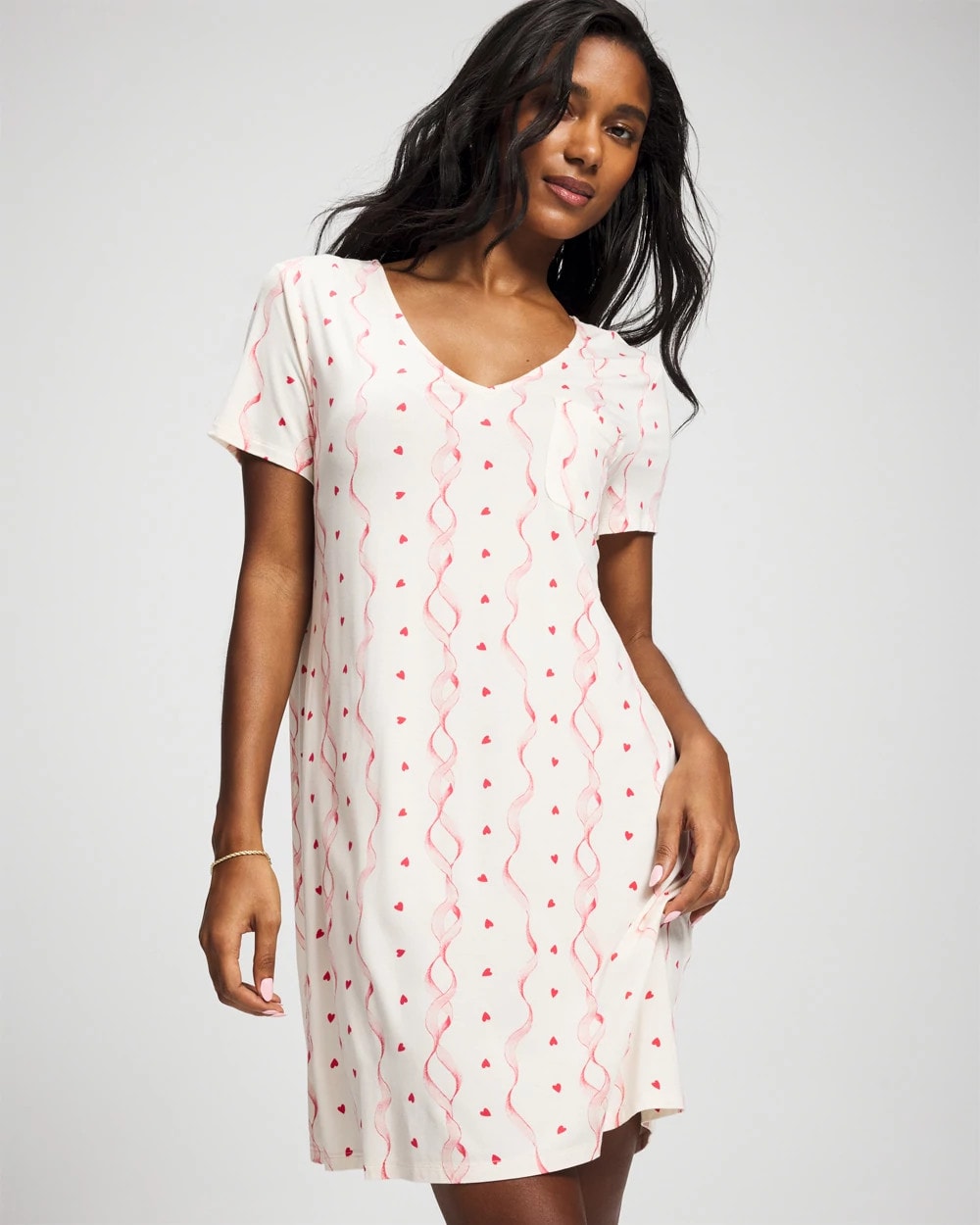 COQUETTE VALENTINE CHAMP Short Sleeve Sleepshirt