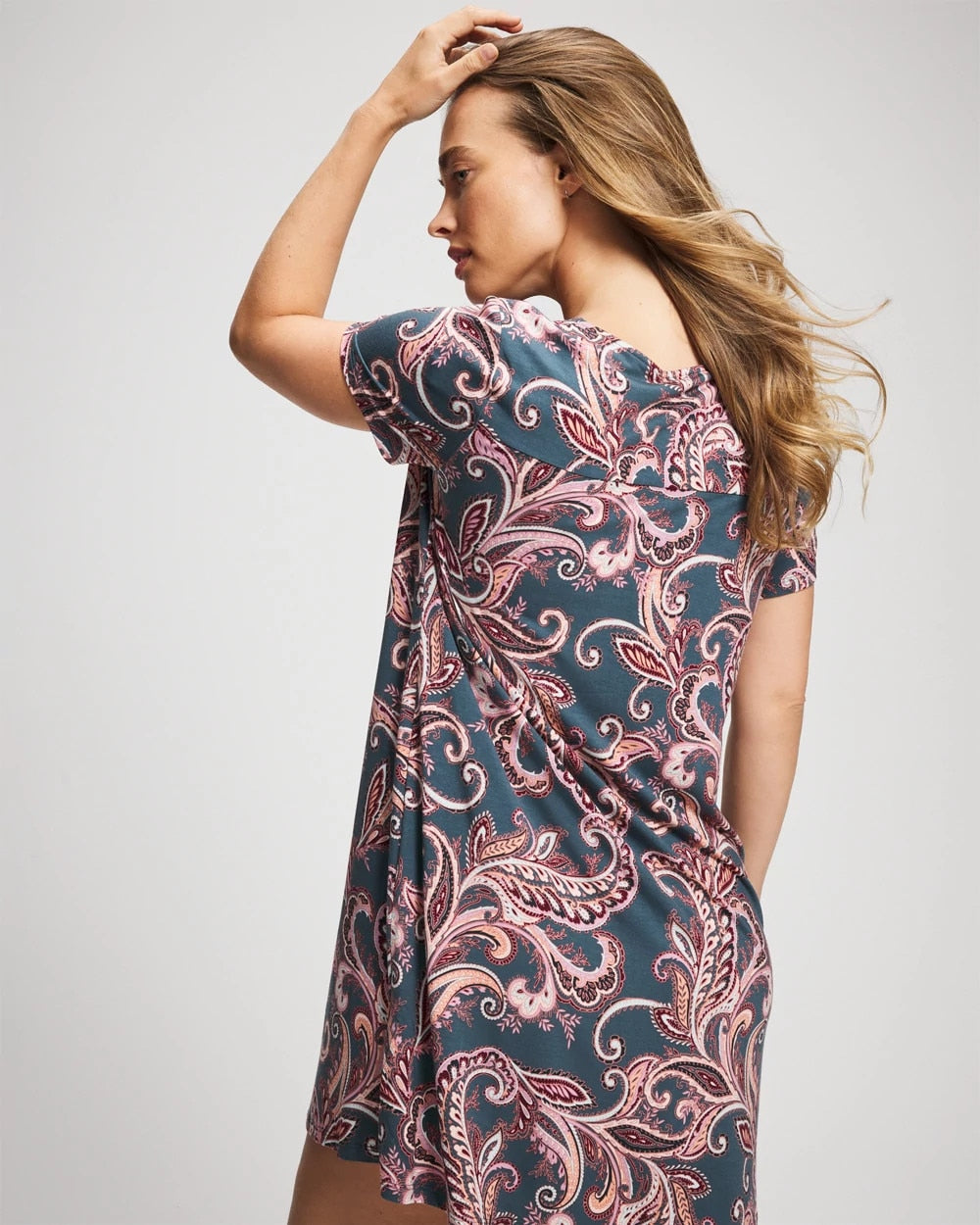 IMPERIAL PAISLEY MD PET Short Sleeve Sleepshirt