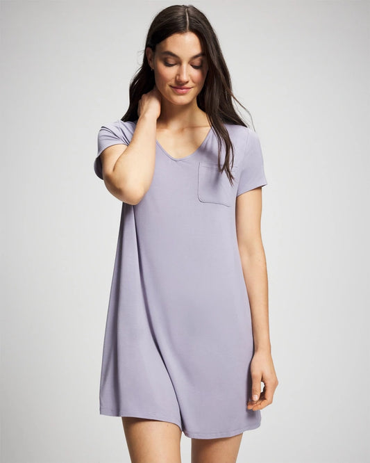 LAVENDER CLOUD Short Sleeve Sleepshirt