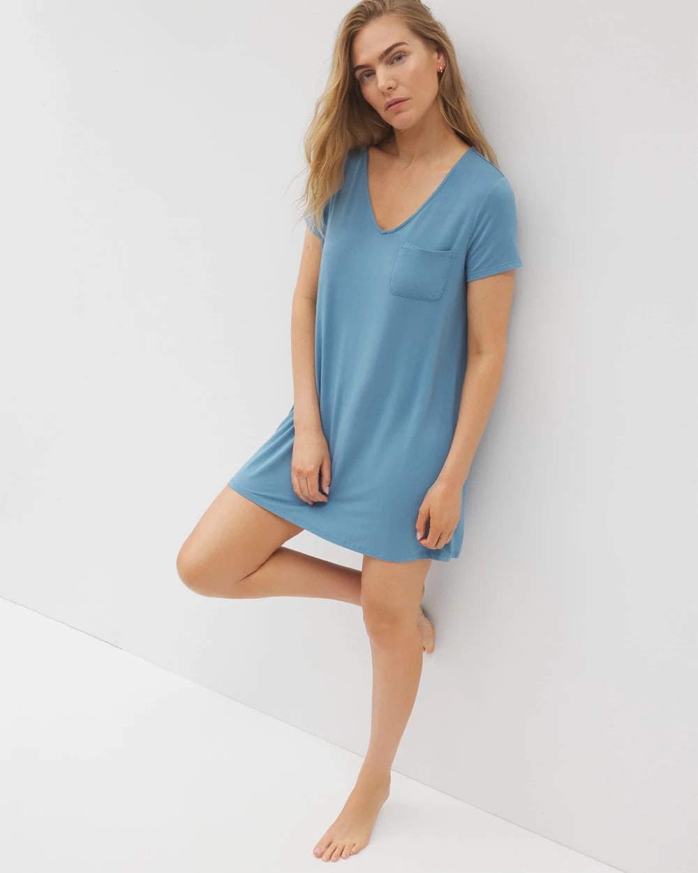 BLUE HEAVEN Short Sleeve Sleepshirt