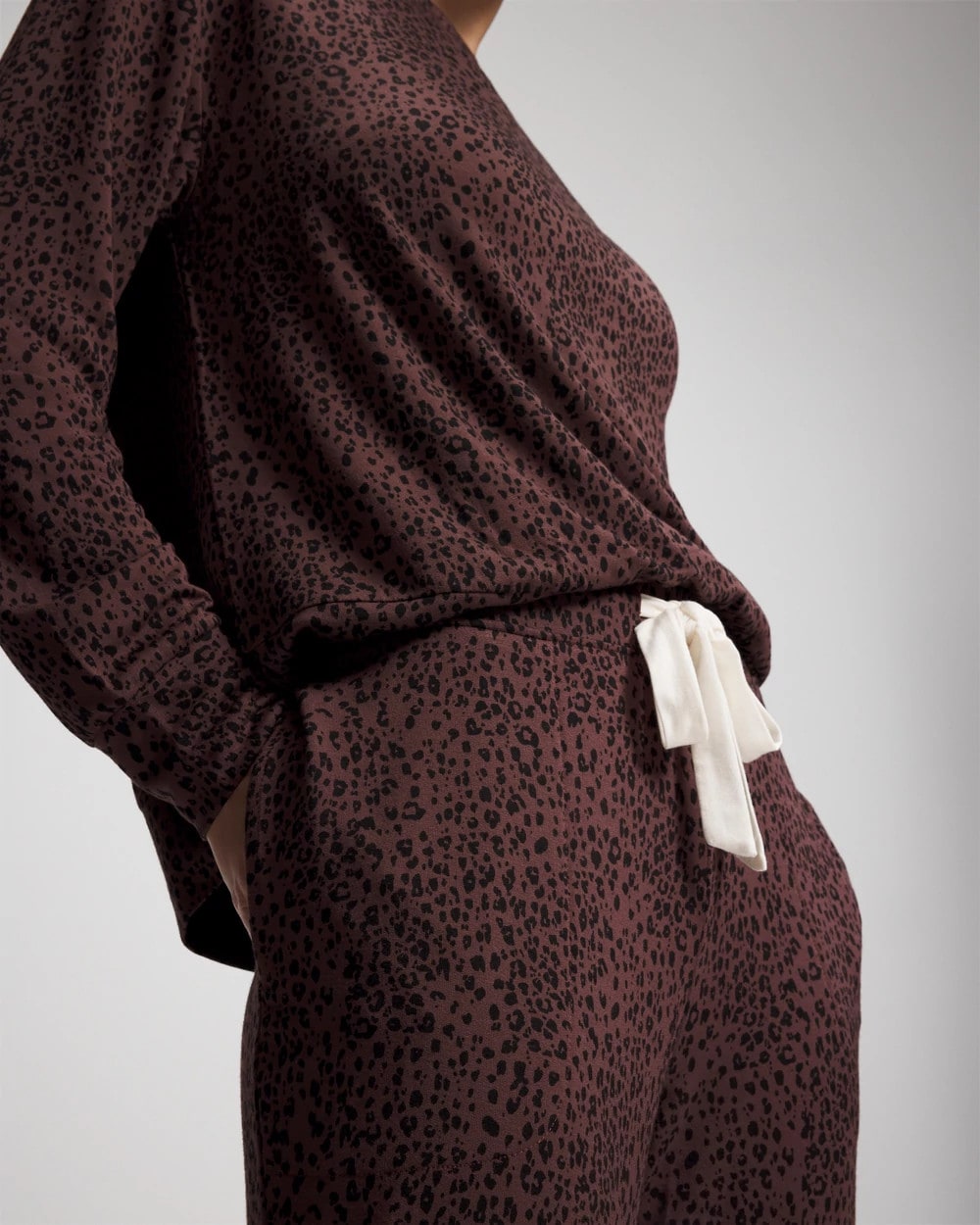 HOT SPOT MOCHA Banded Ankle Pajama Pant
