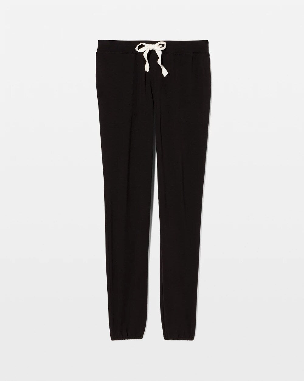 BLACK Banded Ankle Pajama Pant