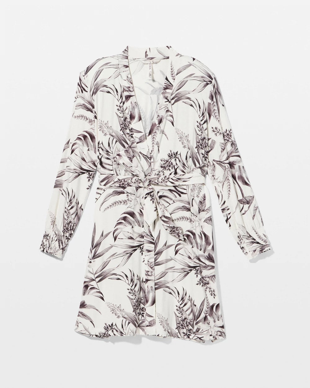 PALM PERFECT CHAMPAGNE Long-Sleeve Short Robe