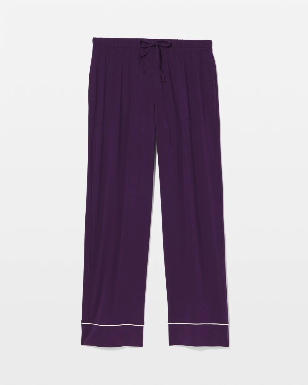 BLACKBERRY Solid Piped Pajama Pant