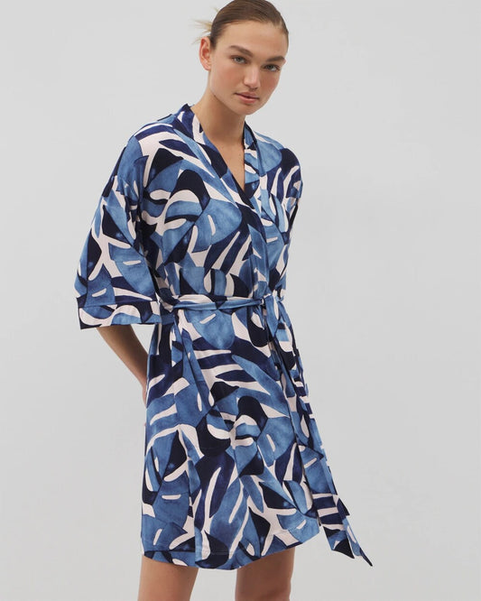 TROPICAL BREEZE SKY Short Robe
