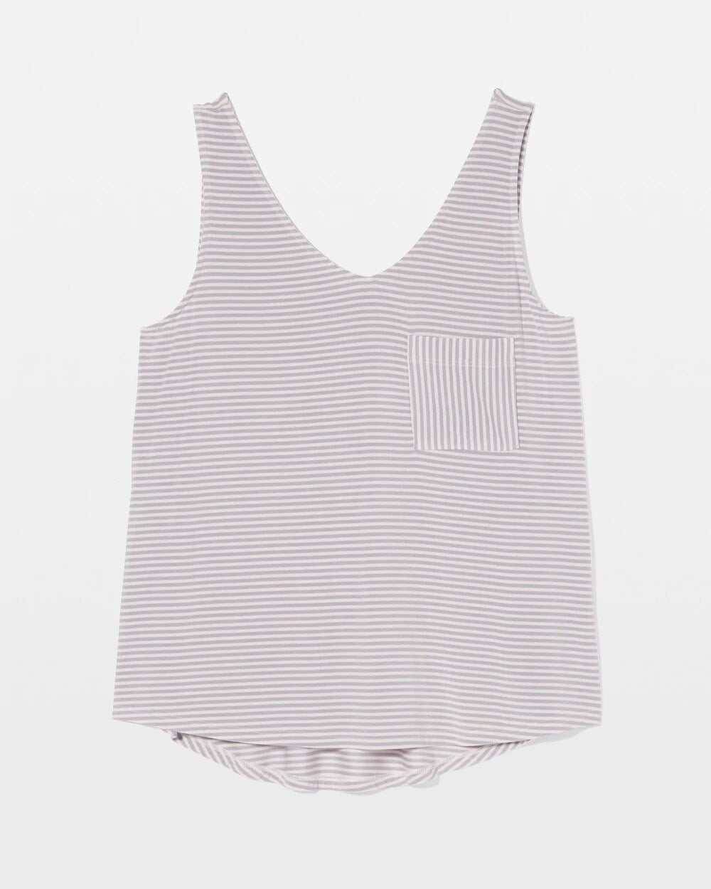 NIGHTCAP STRIPE LILAC ASH V-Neck Pajama Tank