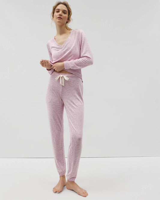 CANT BE TAMED LILAC Banded Ankle Pajama Pant