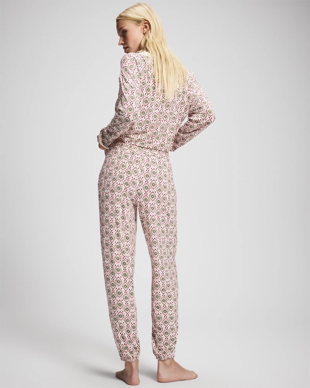 PATTERNED PIECES CHAMP Banded Ankle Pajama Pant