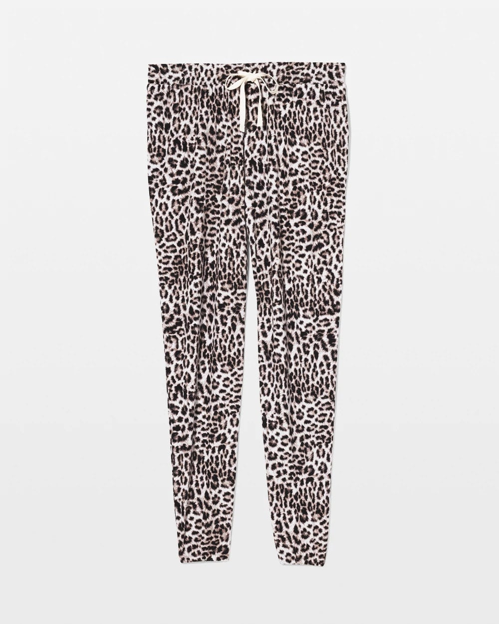 DIVINE LEOPARD TAUPE Banded Ankle Pajama Pant