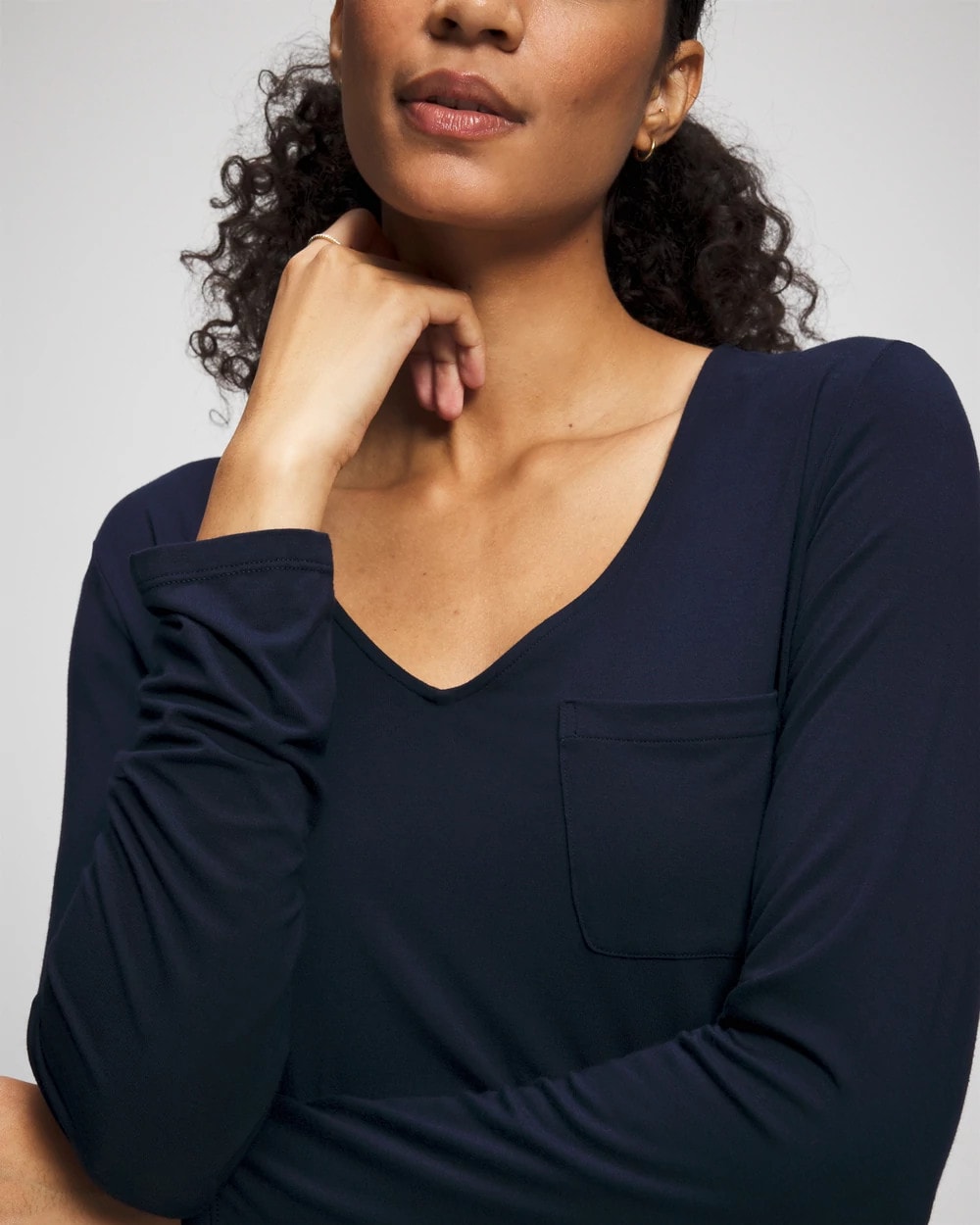 NIGHTFALL NAVY Long-Sleeve Sleepshirt