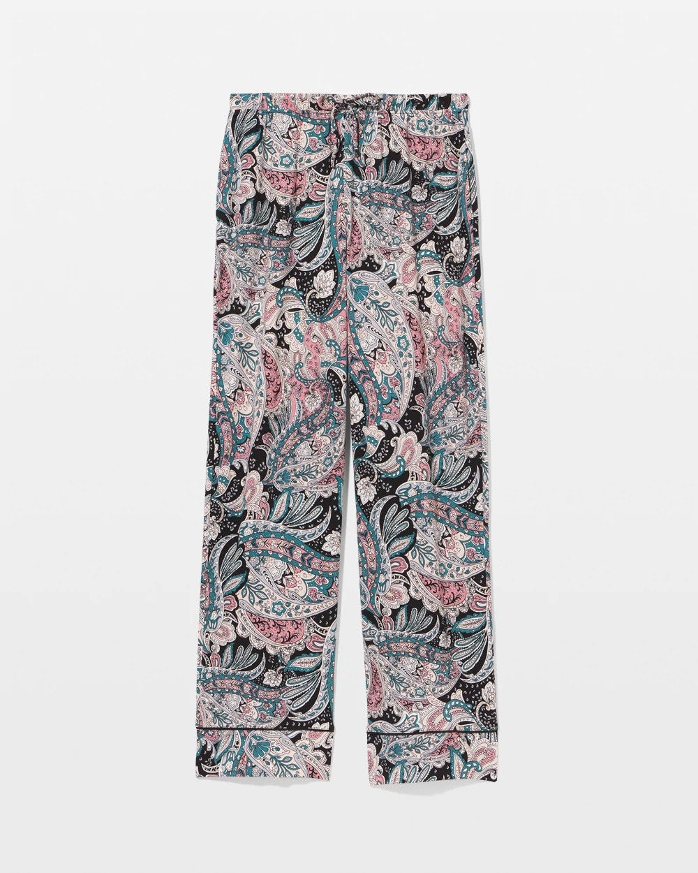 REGAL PAISLEY BLACK Printed Pajama Pant