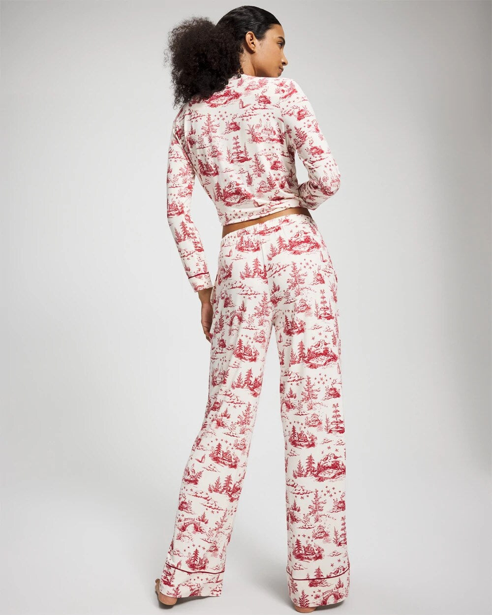 ENCHANTED TOILE CHAMPAGNE Printed Pajama Pant