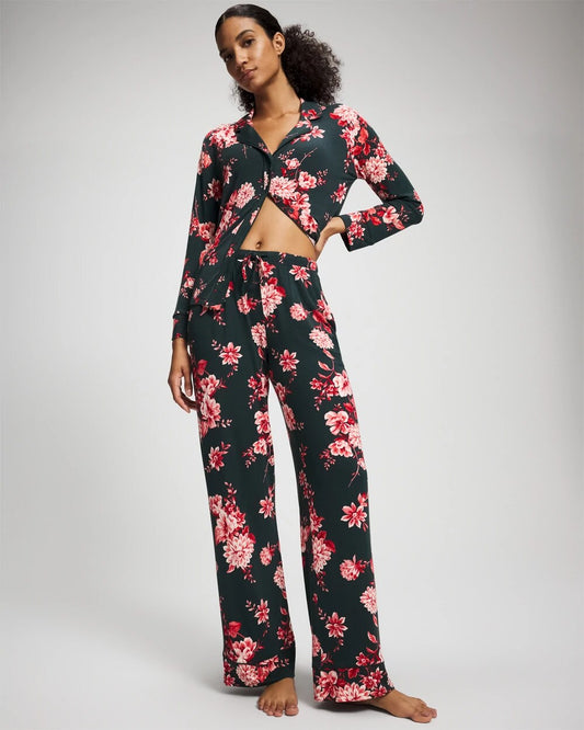 COTTAGE FLORAL GREEN Printed Pajama Pant