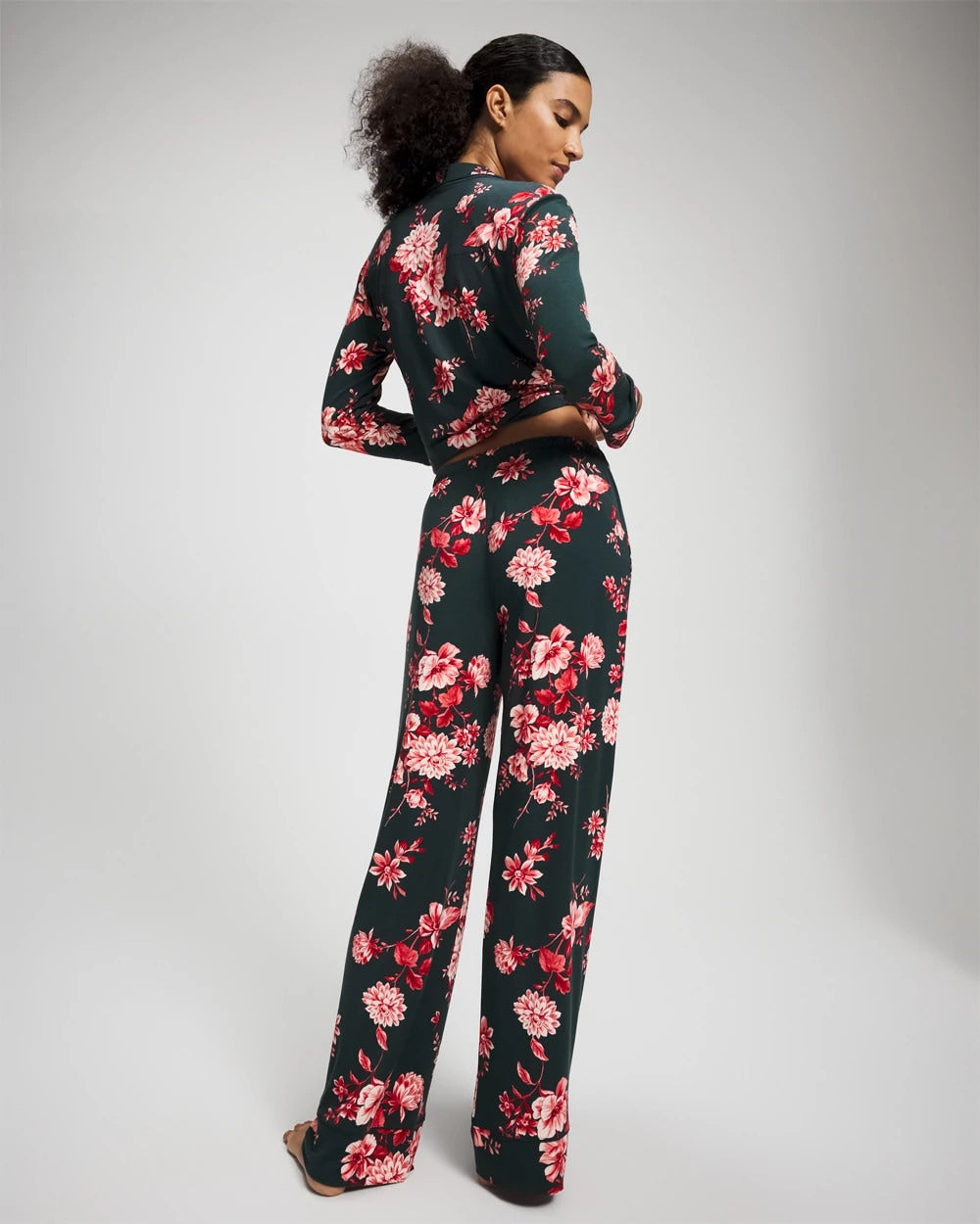 COTTAGE FLORAL GREEN Printed Pajama Pant