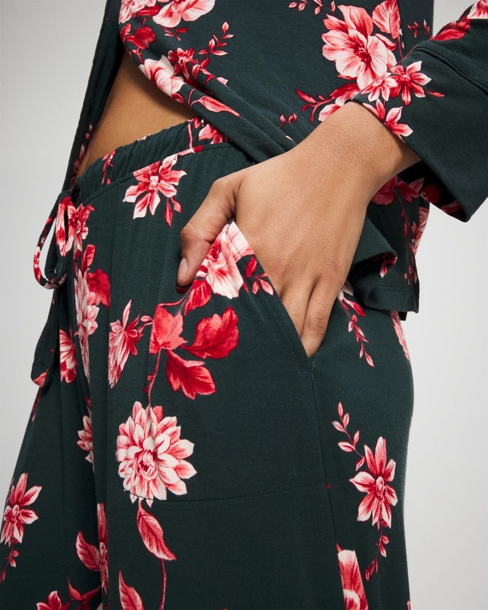 COTTAGE FLORAL GREEN Printed Pajama Pant