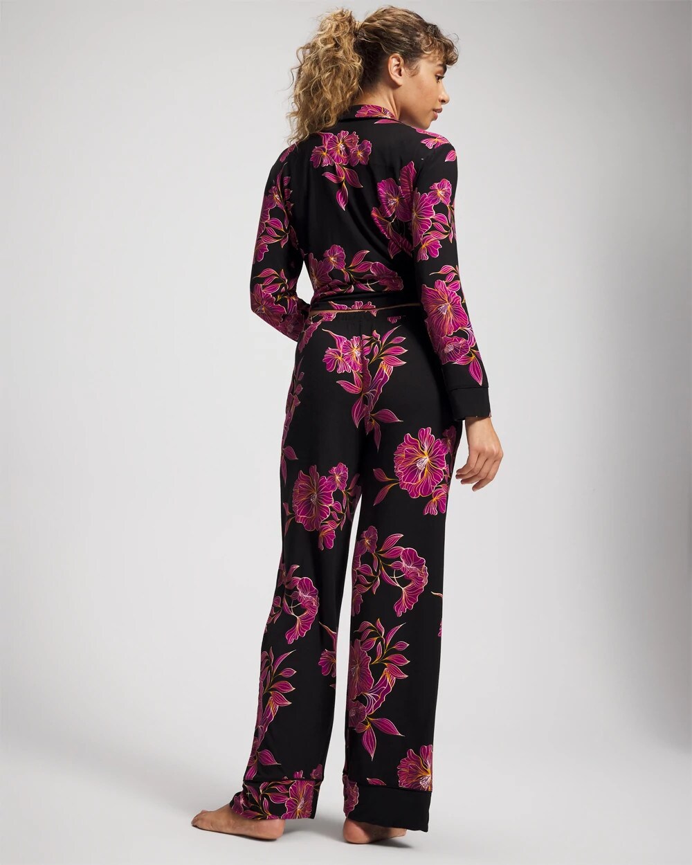 GILDED BLOOMS MAGENTA Printed Pajama Pant