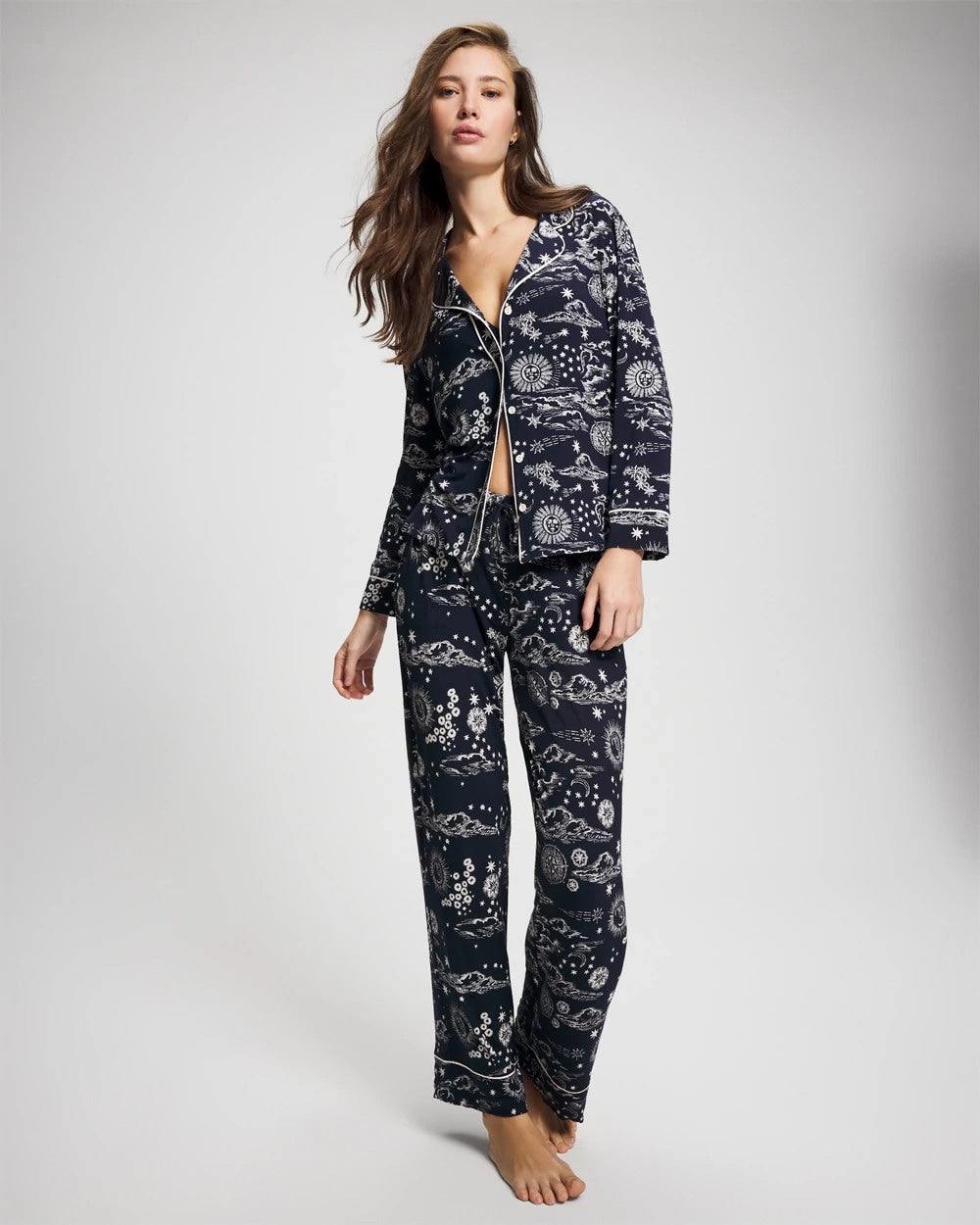 COSMIC BALLET NAVY Printed Pajama Pant