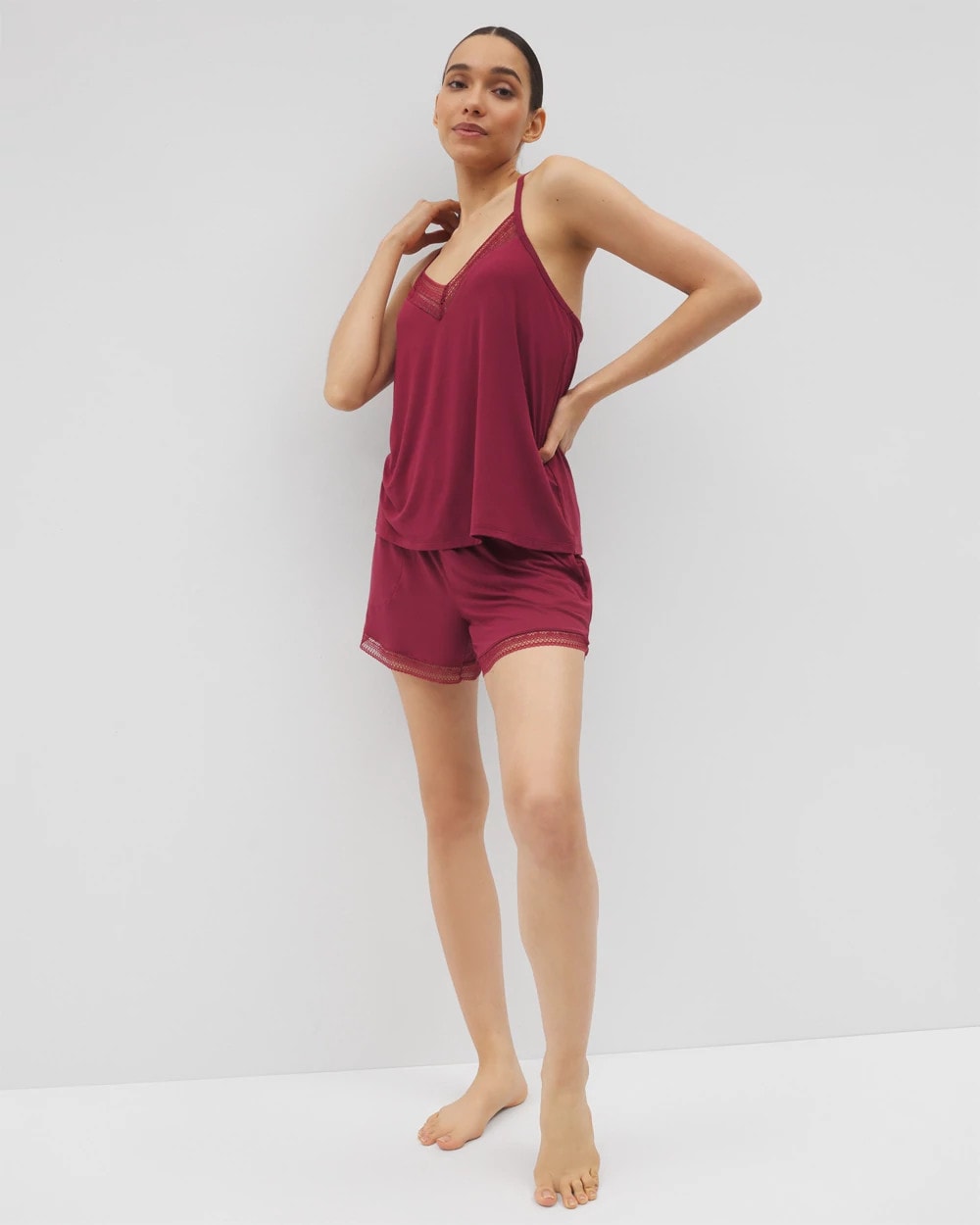 GARNET Geo Lace Pajama Short