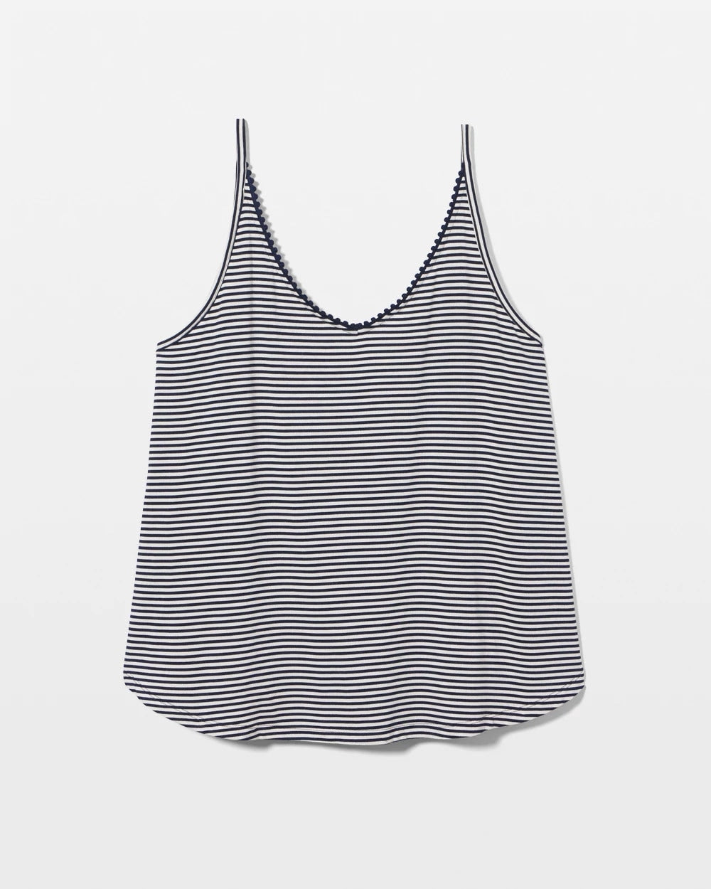 NIGHTCAP STRIPE NAVY Pom Trim Pajama Cami