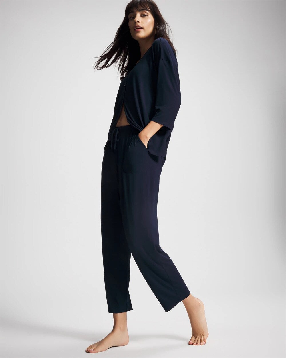NIGHTFALL NAVY Ankle Pajama Pant