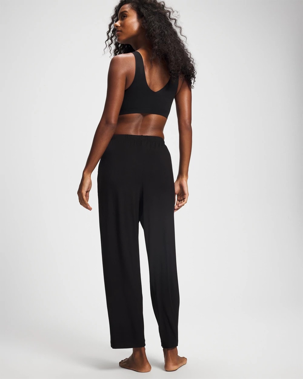 BLACK Ankle Pajama Pant