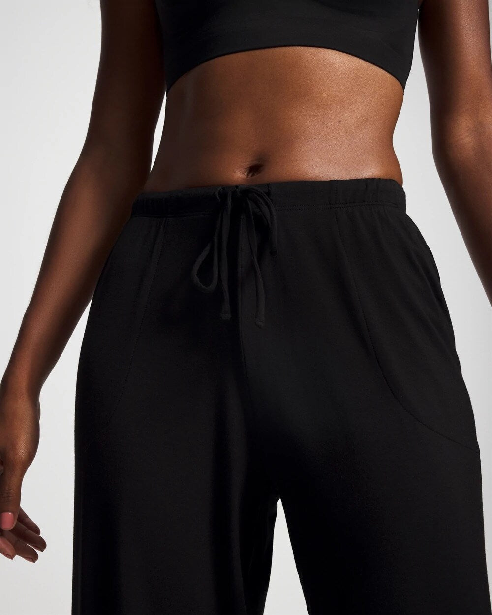 BLACK Ankle Pajama Pant