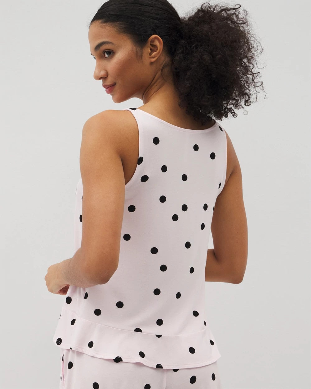 CHEERFUL DOT B SUGAR Ruffle Pajama Tank
