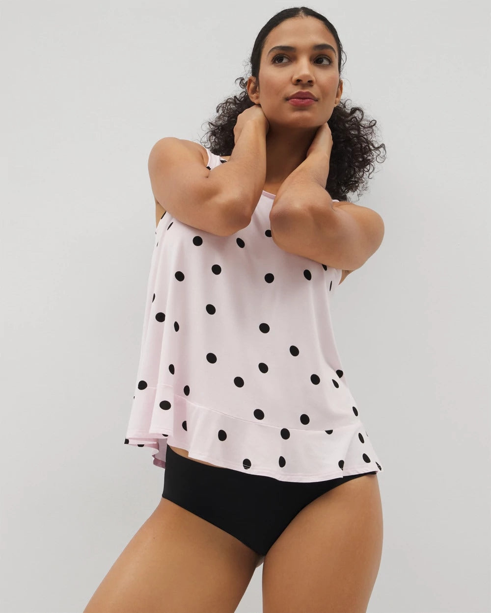 CHEERFUL DOT B SUGAR Ruffle Pajama Tank