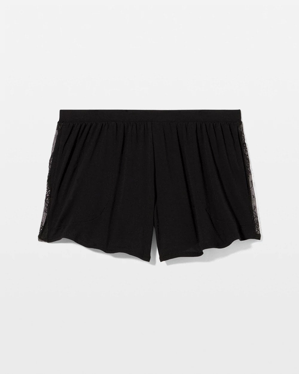 BLACK Lace Relaxed Pajama Short