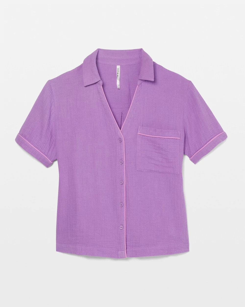 AMETHYST ORCHID Short-Sleeve Pajama Top