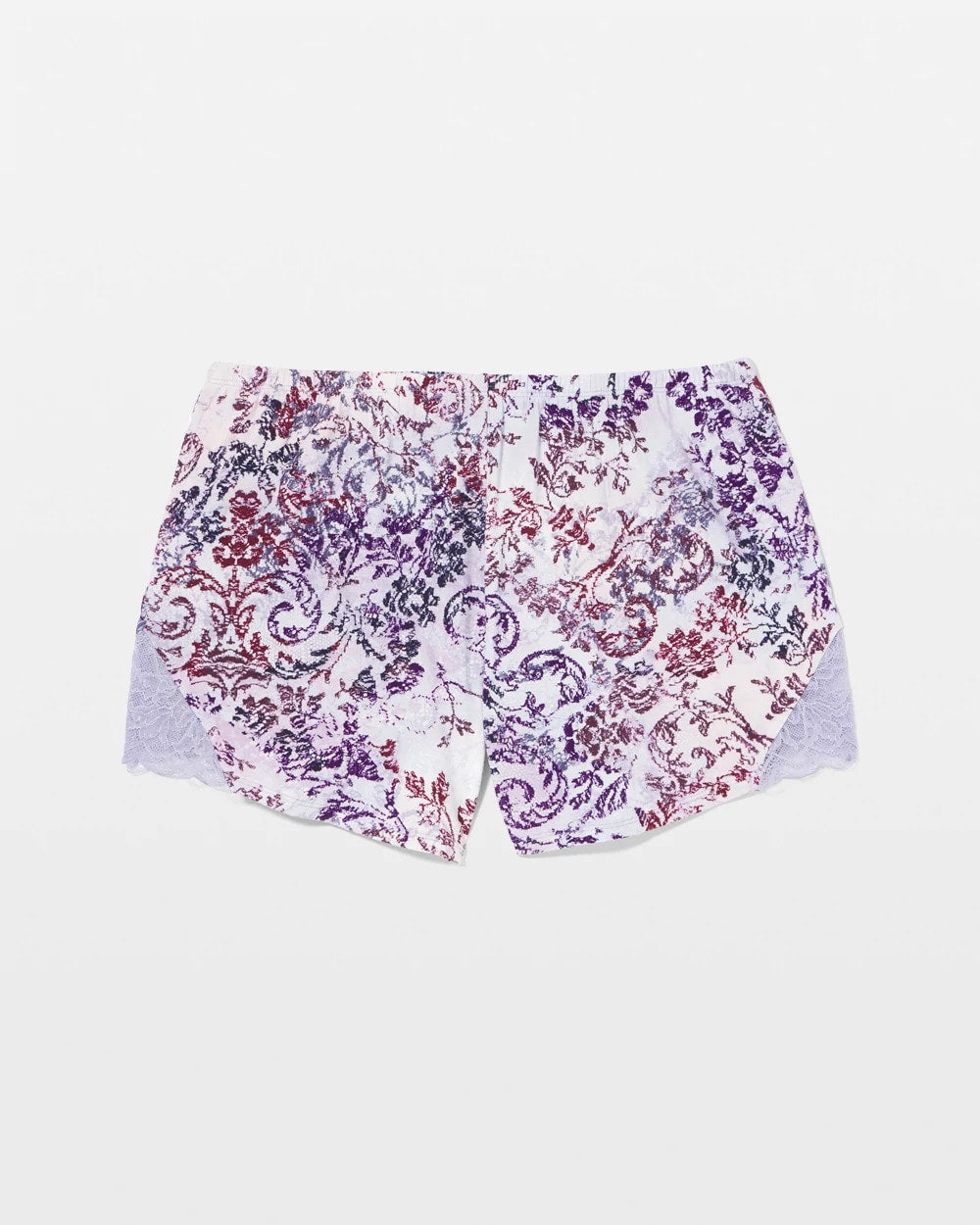 LACE HARMONY LILAC Lace Trim Pajama Short