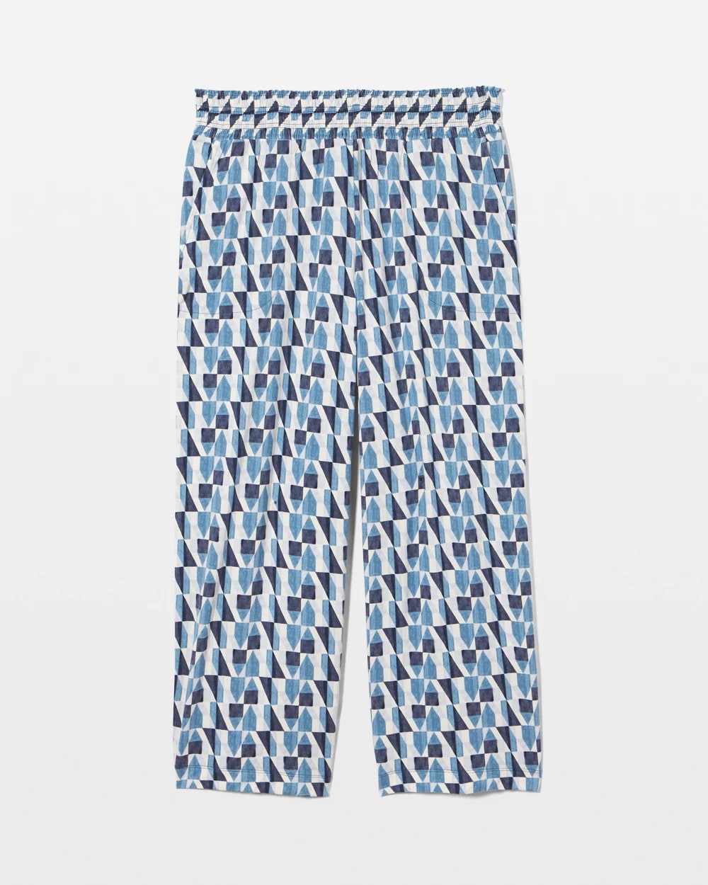 PRISM GEO MID NAVY Cropped Pajama Pants