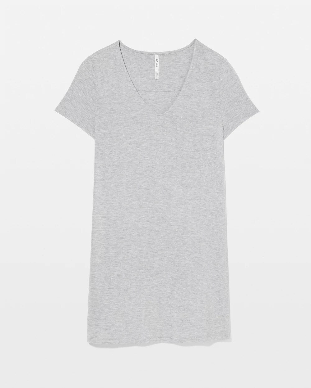 HEATHER OPAL GRAY Short-Sleeve Sleepshirt