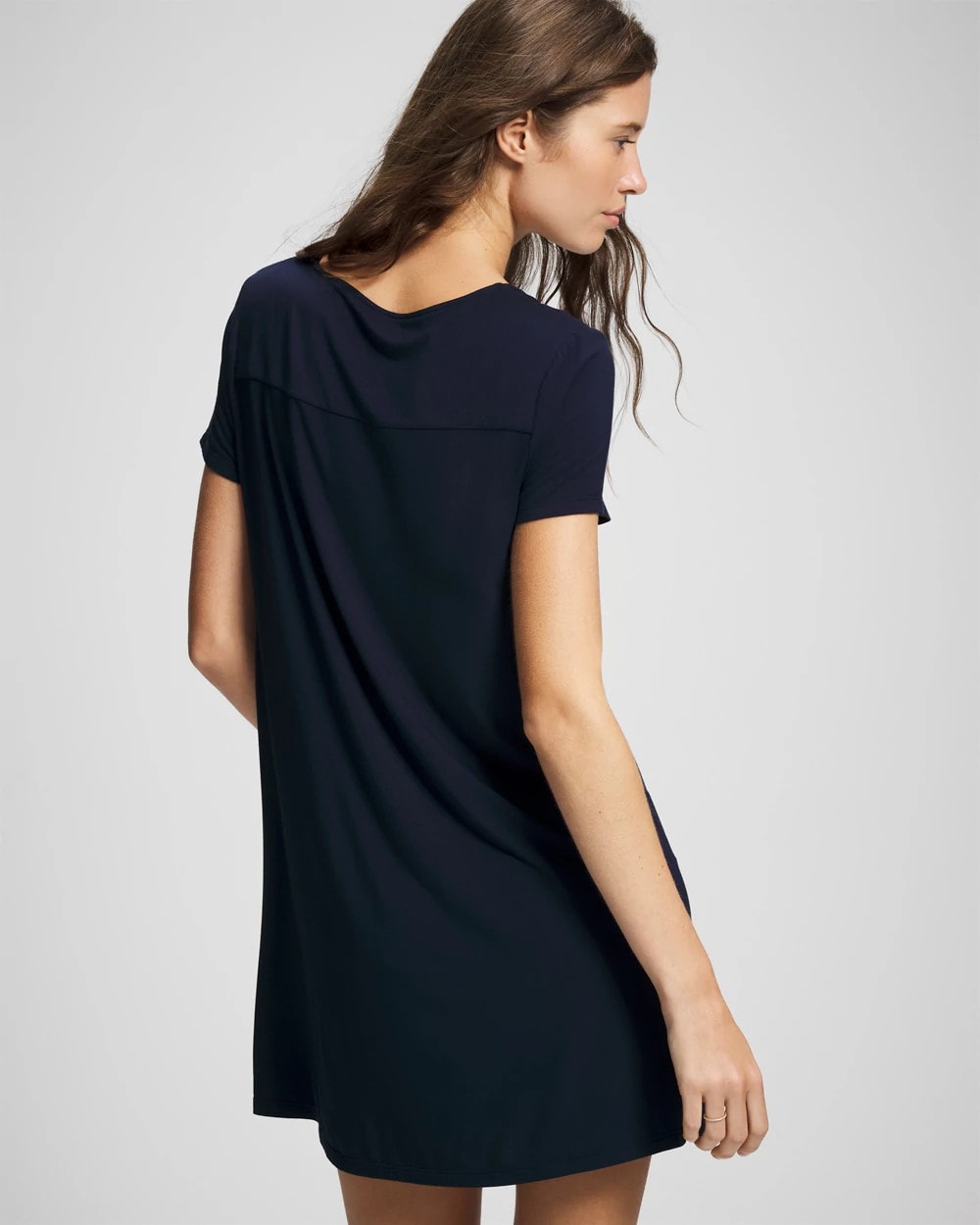 NIGHTFALL NAVY Short-Sleeve Sleepshirt