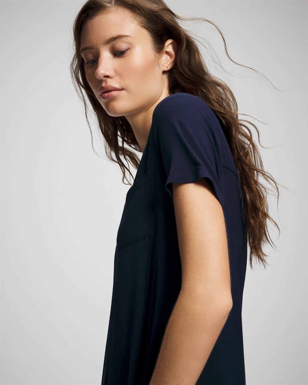 NIGHTFALL NAVY Short-Sleeve Sleepshirt