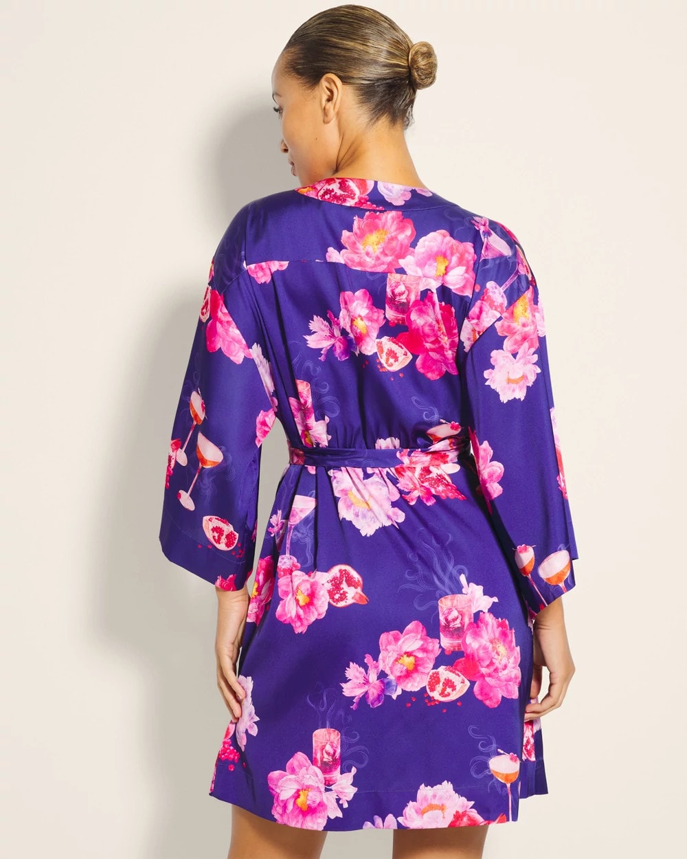FROSTINIS PASSION FLOWER Kimono Robe