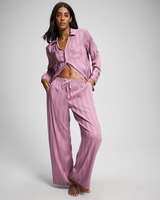 LILAC WINE Shadow Stripe Pajama Pant