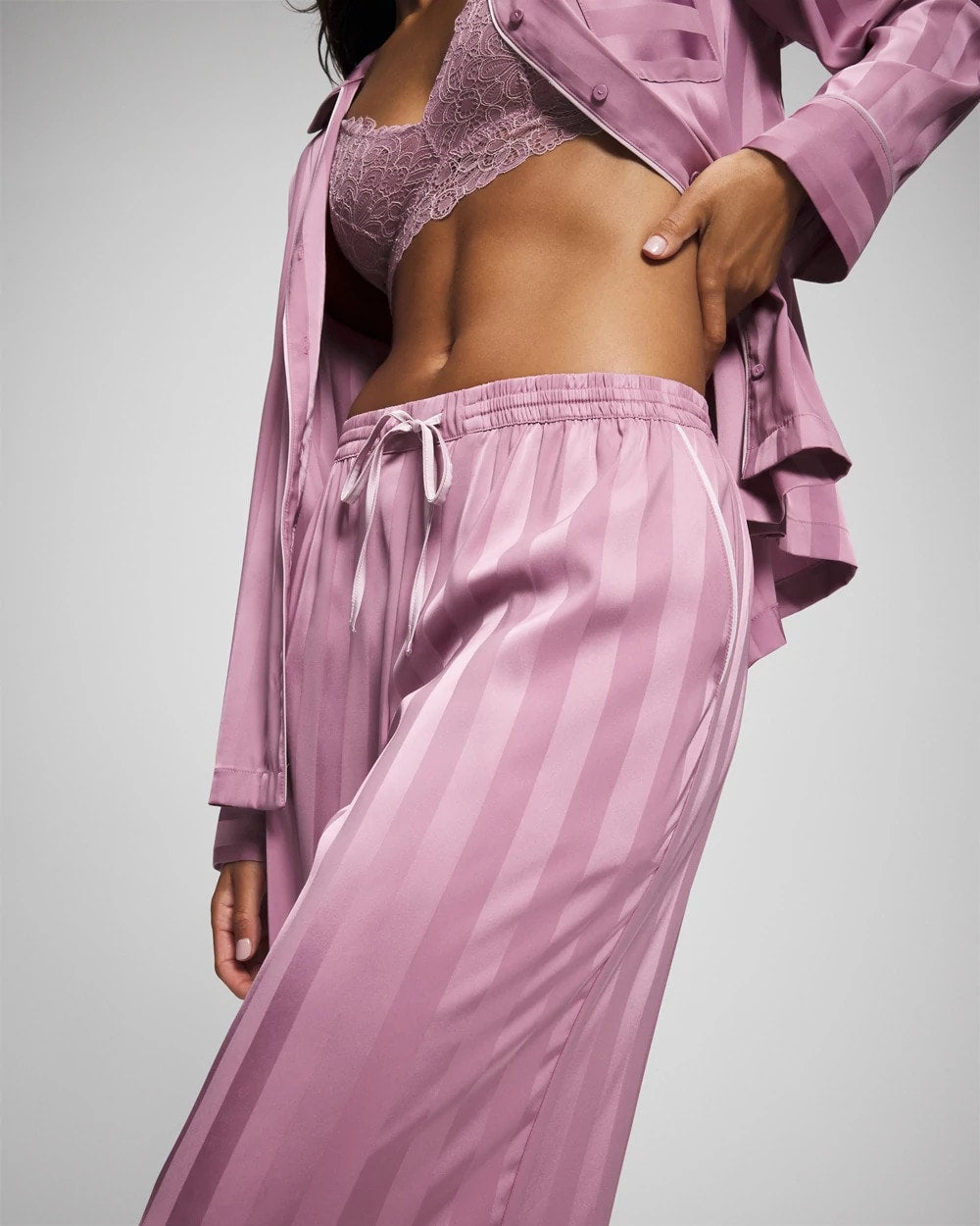 LILAC WINE Shadow Stripe Pajama Pant