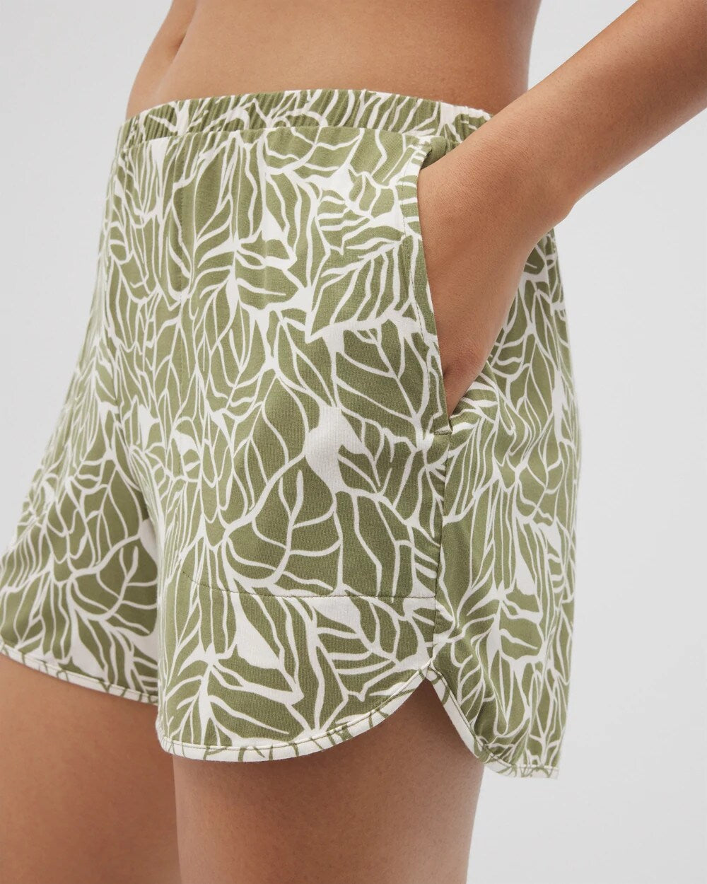 PALMTASTIC VETIVER/CHAMP Printed Pajama Short
