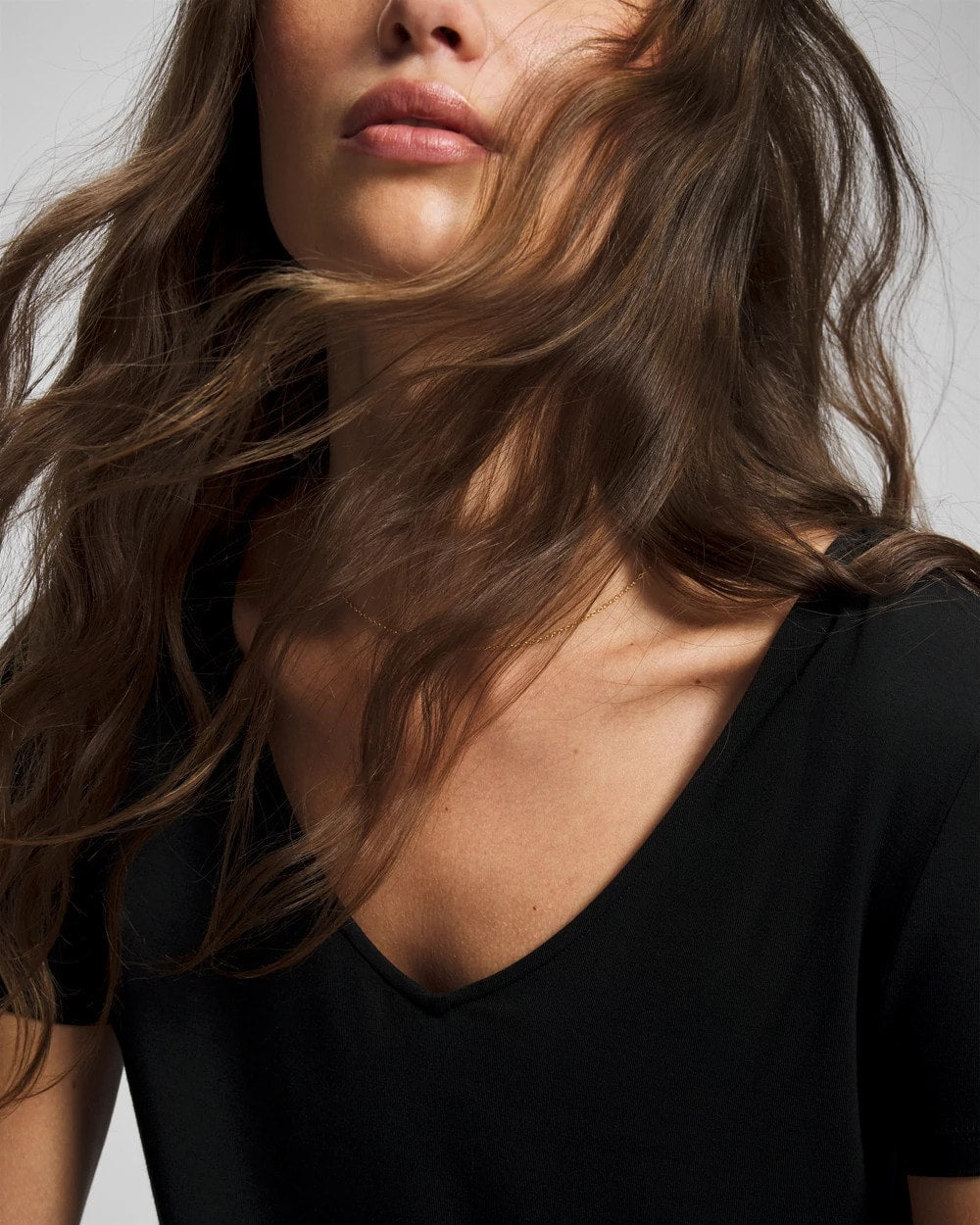 BLACK Short Sleeve Pajama Tee