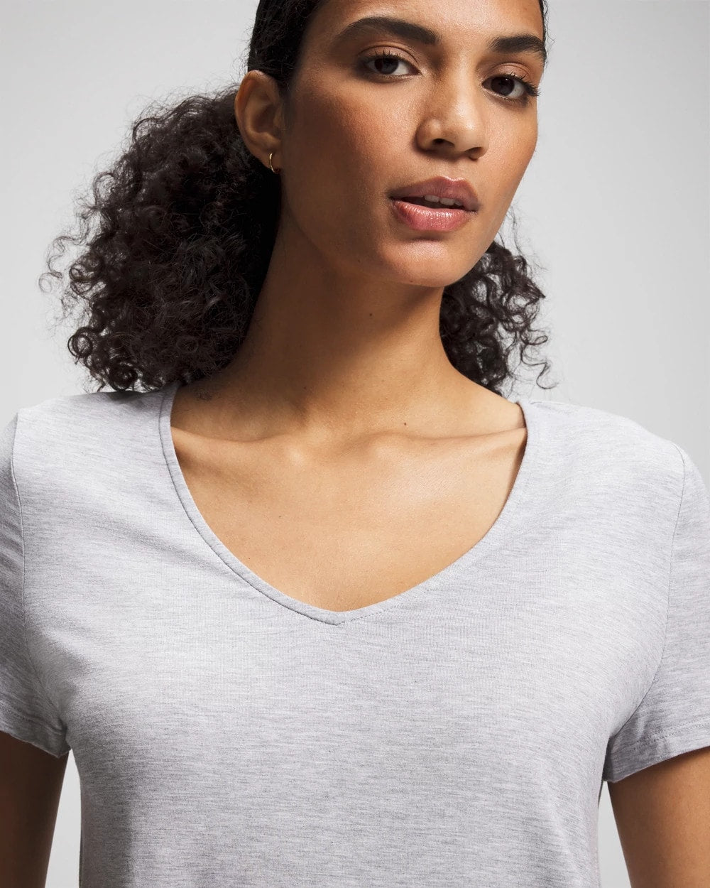 HEATHER OPAL GRAY Short Sleeve Pajama Tee