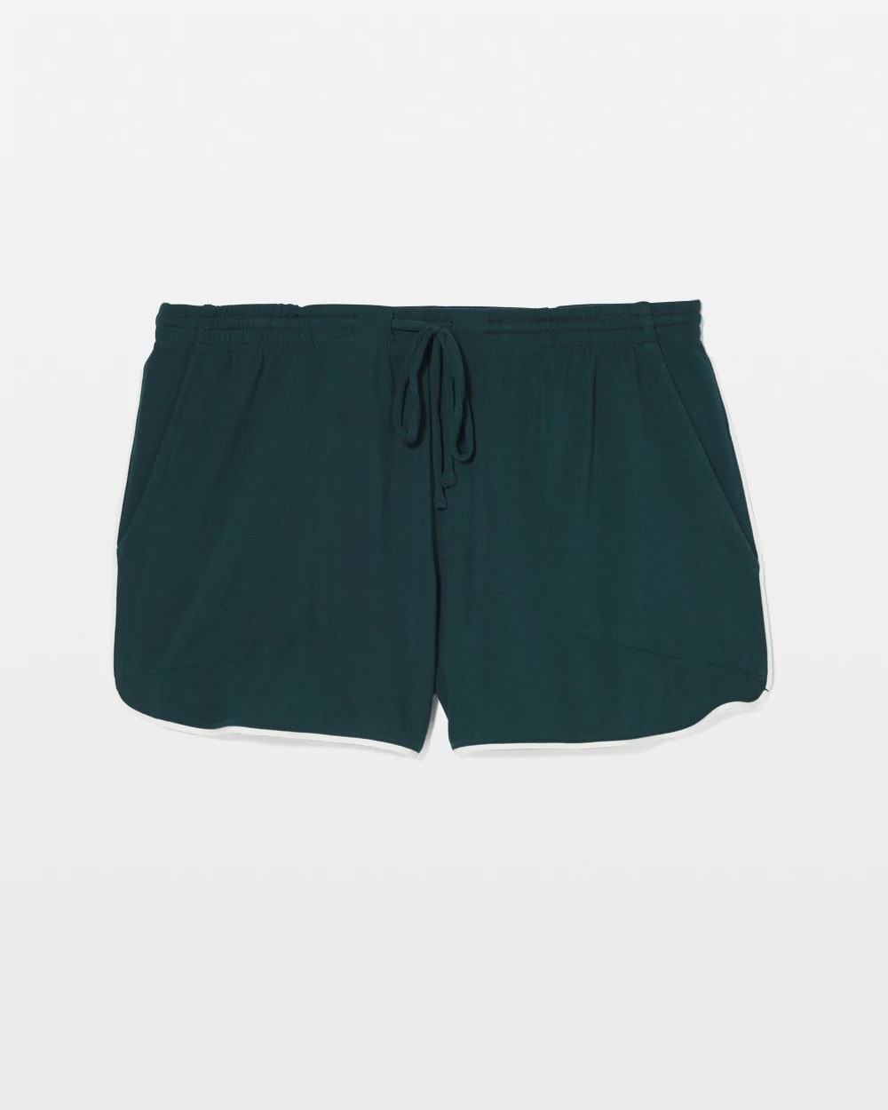 DARK SEA Solid Piped Pajama Shorts