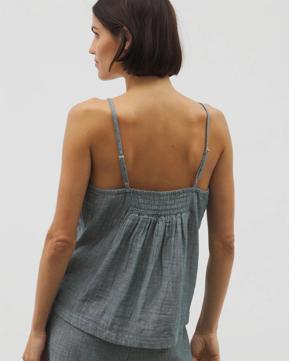 DARK SEA CROSSDYE Cotton Gauze Pajama Cami