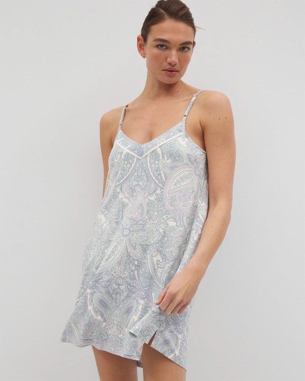 GLOBAL PAISLEY GRAND C Chemise with Piping